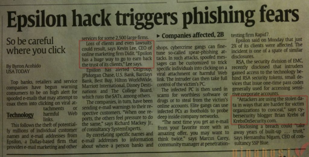 rò rỉ email marketing