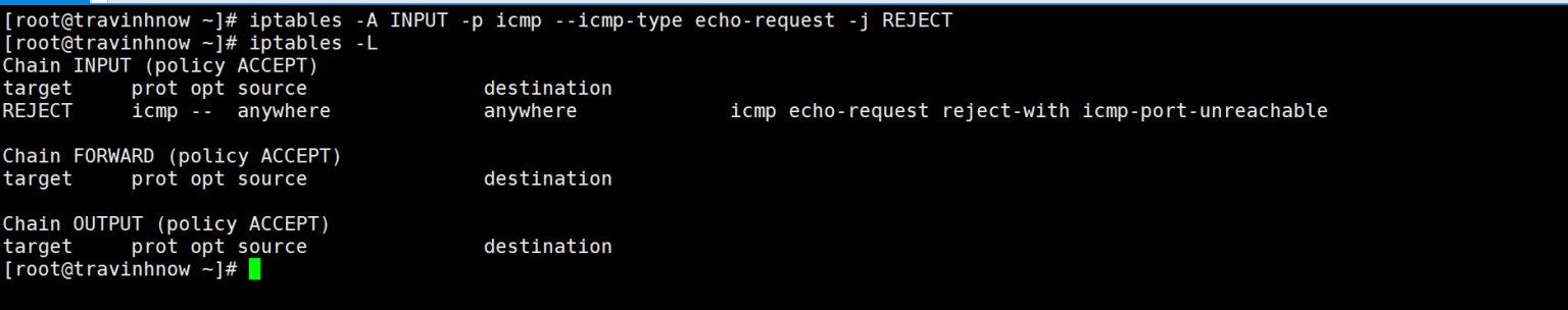 Chan Ping Hướng Dẫn Chặn Ping Trên Máy Chủ Linux (Qua Iptables Và Kernel) - VinaHost